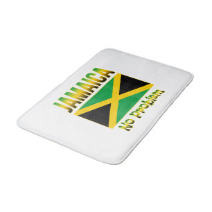 Jamaica Flag No Problem Bath Mat