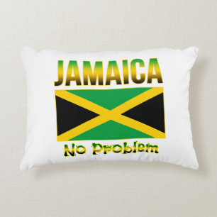 Jamaica Flag No Problem Decorative Cushion