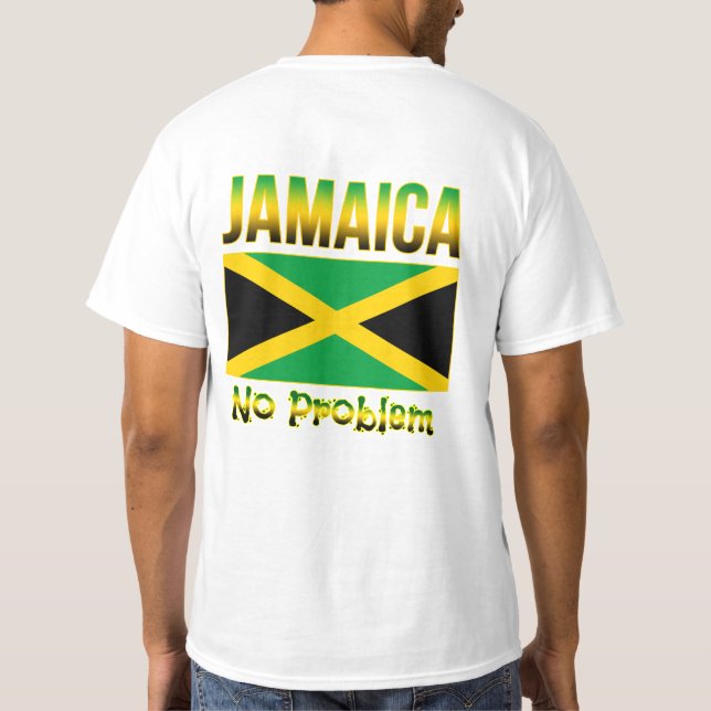 Jamaica Flag No Problem T-Shirt (Back)