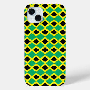Jamaica flag pattern iPhone 15 mini case