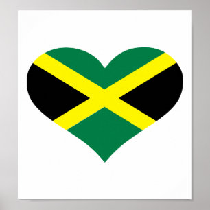 Jamaica flag poster