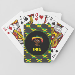Jamaica flag ,Rastafarian head ,Jamaica   Playing Cards