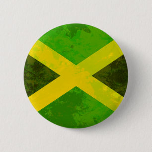 jamaica flag - reggae roots 6 cm round badge