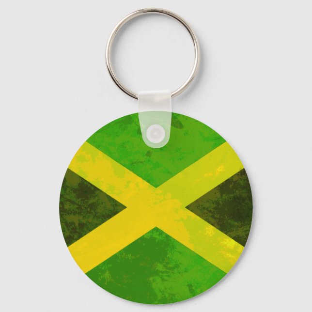 jamaica flag - reggae roots key ring (Front)