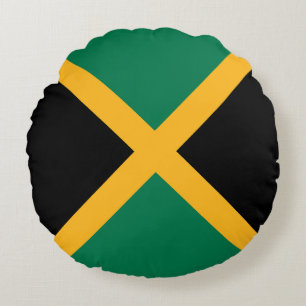 Jamaica Flag Round Cushion