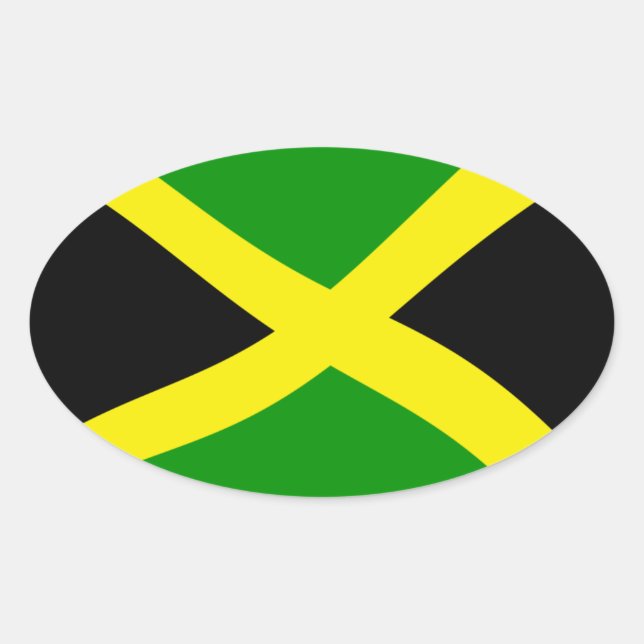 Jamaica Flag Sticker (Front)
