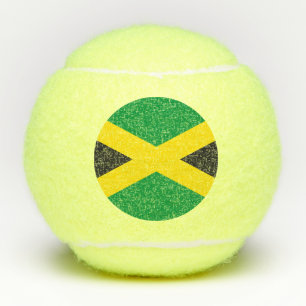 Jamaica flag tennis balls