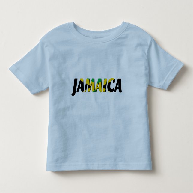 Jamaica flag text T-Shirt (Front)