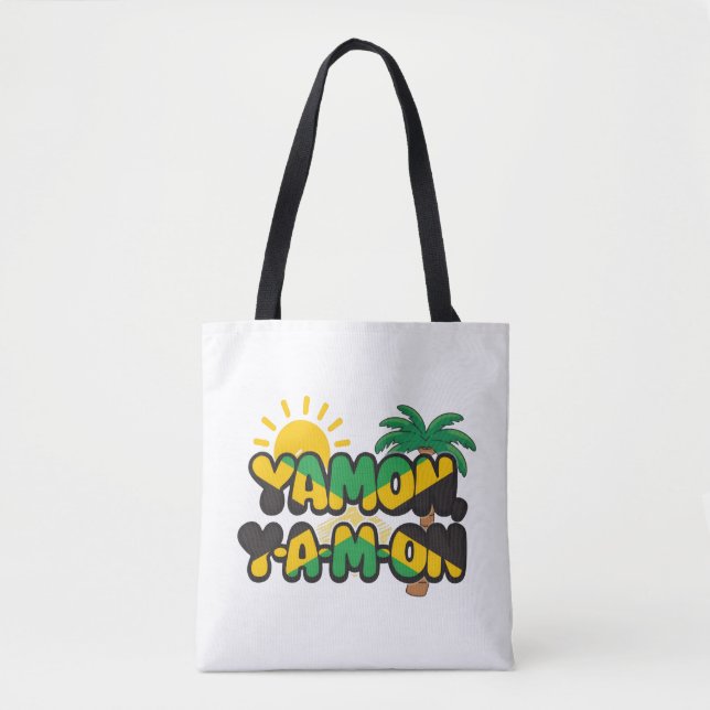 jamaica flag tote bag (Front)