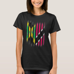 Jamaica Flag Trinidad&Tobago Grown Country Flags S T-Shirt