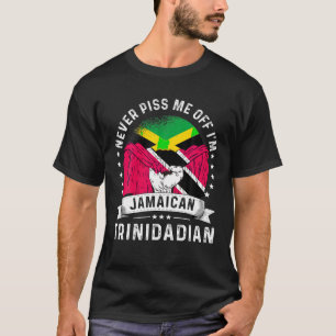 Jamaica Flag Trinidad Tobago Grown Funny Humour Pr T-Shirt