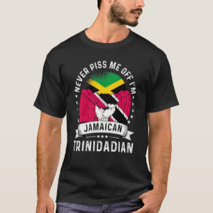 Jamaica Flag Trinidad&Tobago Grown Humour Pride T-Shirt