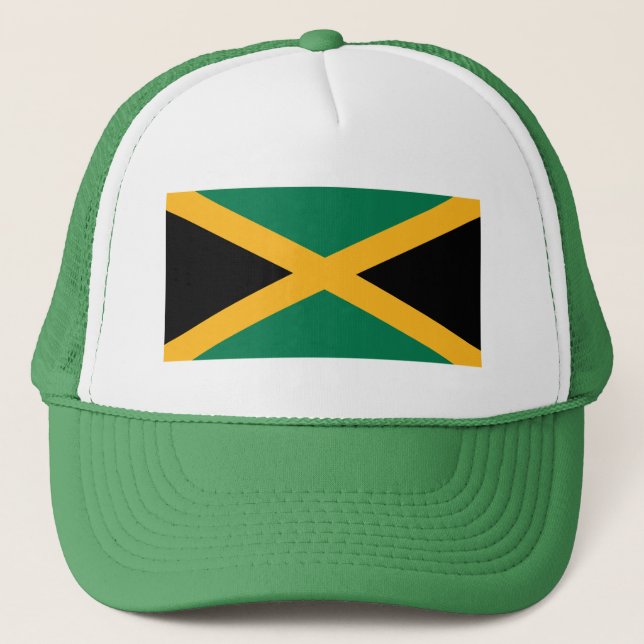 Jamaica Flag Trucker Hat (Front)