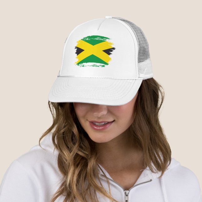 Jamaica flag trucker hat (In Situ)