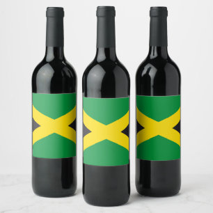 Jamaica flag wine label