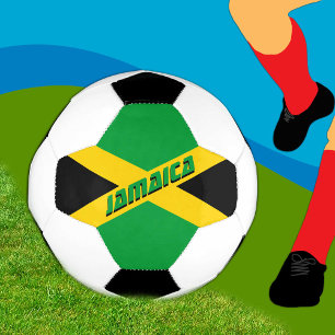 Jamaica Football & Jamaican Flag / Sports Soccer Ball