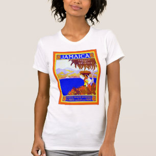 Jamaica ~ Gem of the Tropics ~ Vintage Travel T-Shirt