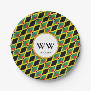 JAMAICA GHANA Celebration Birthday Heritage Party Paper Plate