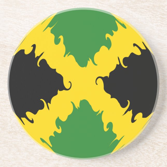 Jamaica Gnarly Flag Coaster (Front)