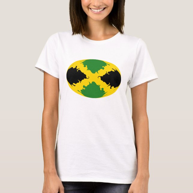 Jamaica Gnarly Flag T-Shirt (Front)