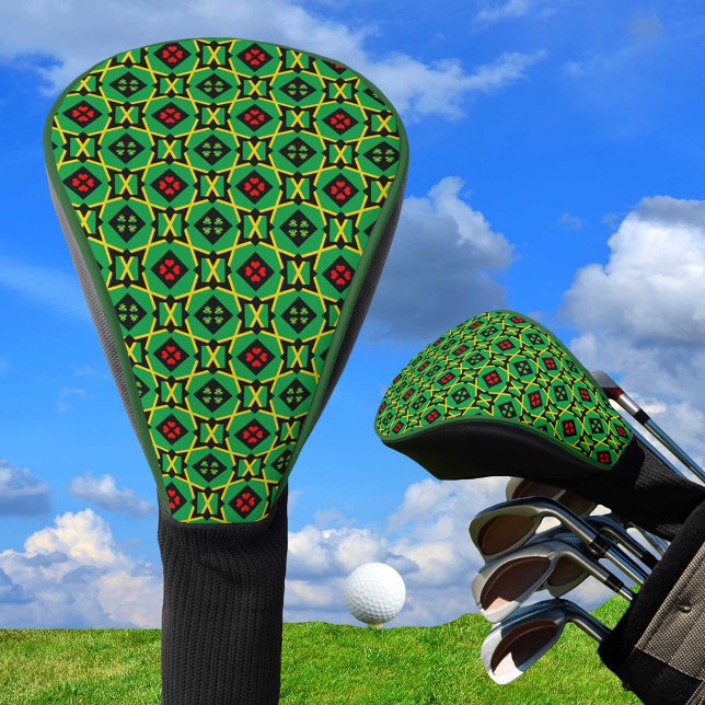 Jamaica Golf, Hearts & Jamaica Flag fashion Golf Head Cover (Creator Uploaded)