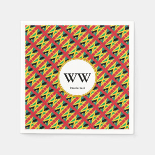 JAMAICA GRENADA Birthday Dual Heritage Party Napkin