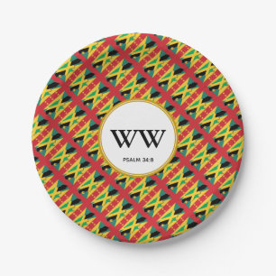 JAMAICA GRENADA FLAG Celebration Birthday Heritage Paper Plate
