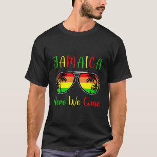 Jamaica Here We Come 2023 2024 Jamaican Travel Vac T-Shirt