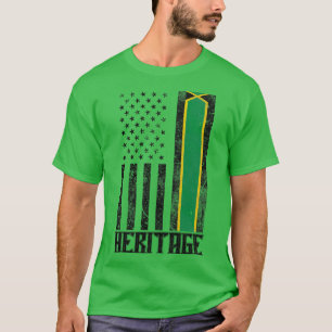 Jamaica Heritage distressed flag T-Shirt