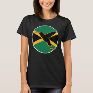 Jamaica Hummingbird Jamaican National Animal Flag T-Shirt