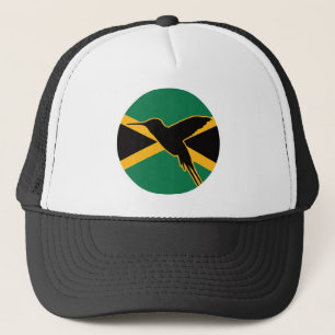 Jamaica Hummingbird Jamaican National Animal Flag Trucker Hat