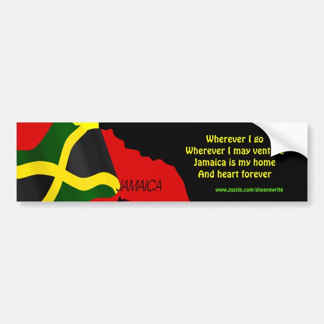 Jamaica independence bumper stickers (Front)
