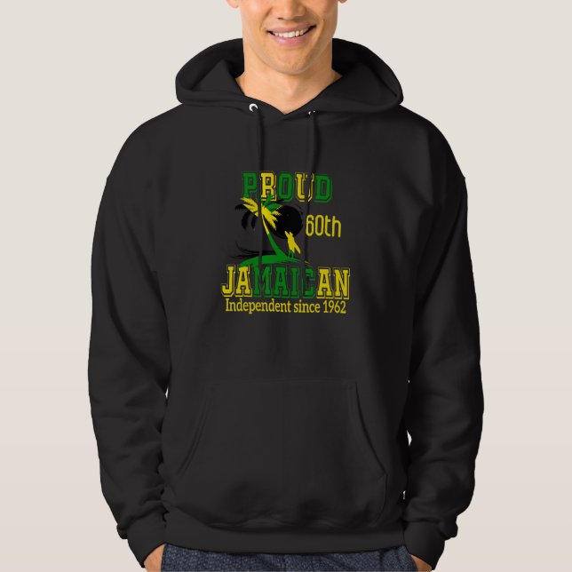 Jamaica Independence Day 2022  Proud Jamaican 1962 Hoodie (Front)