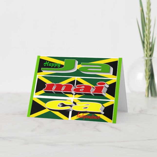 jamaica independence greeting cards (Front)