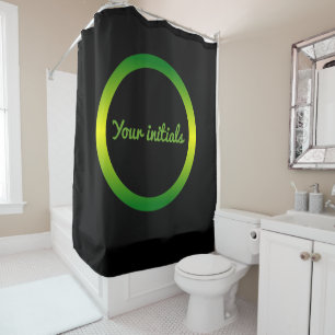 Jamaica Inspired Gradient Circle Shower Curtain