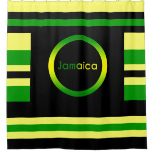 Jamaica Inspired Stripes Shower Curtain