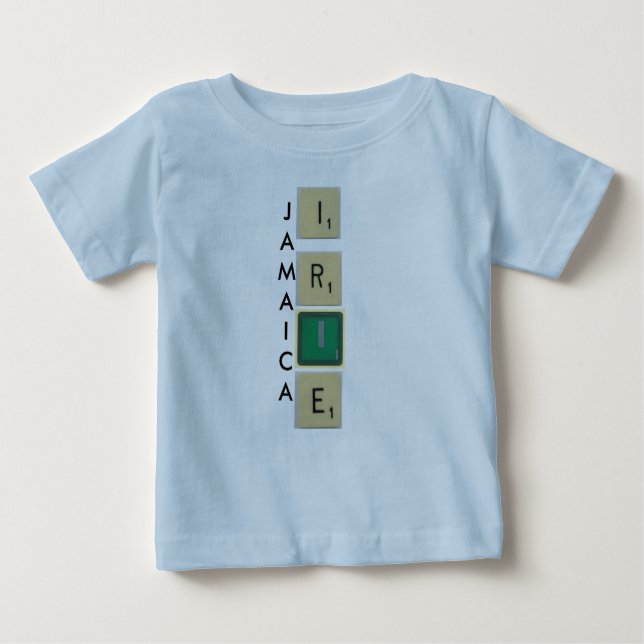 JAMAICA IRIE ONE PIECE BABY OUTFIT. BABY T-Shirt (Front)