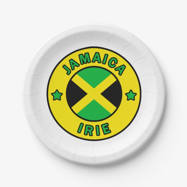 Jamaica Irie Paper Plate (Front)