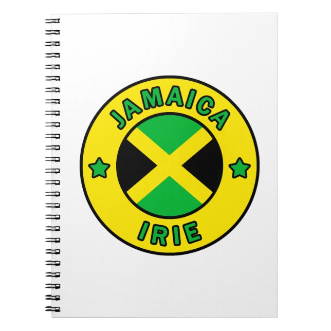 Jamaica Irie Spiral Notebook (Front)