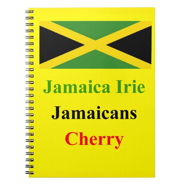 Jamaica irie spiral notebook (Front)