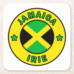 Jamaica Irie Square Paper Coaster