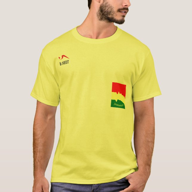 Jamaica Ital Rasta Yellow T Shirt (Front)