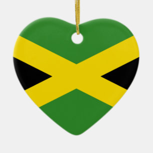 Jamaica, Jamaica flag Ceramic Tree Decoration
