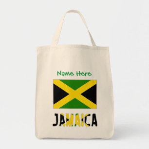 Jamaica Jamaican Flag Green Personalisation Tote Bag