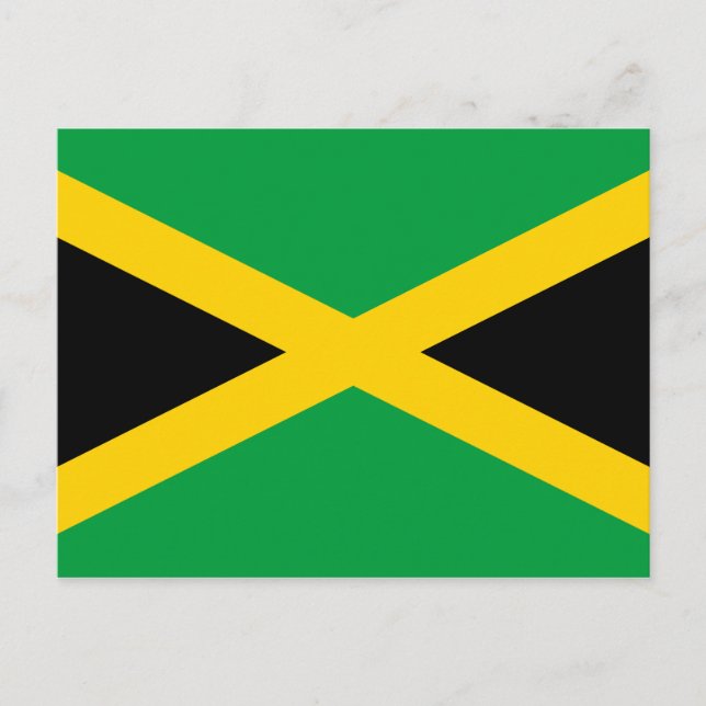 Jamaica (Jamaican) Flag Postcard (Front)