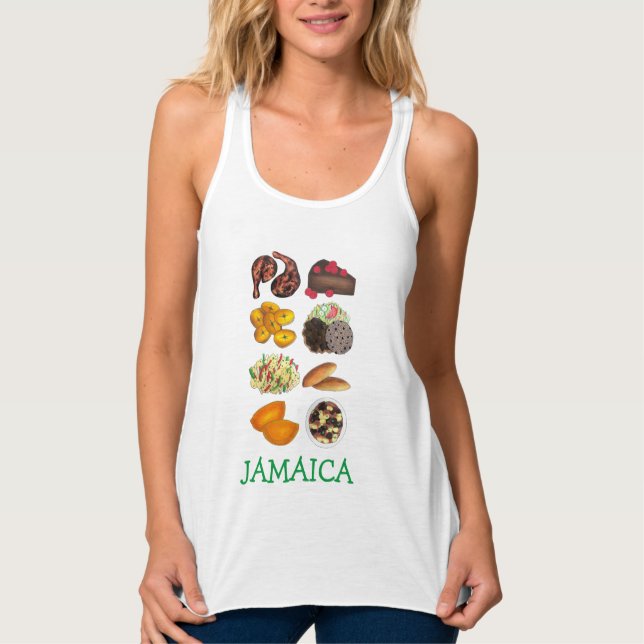 JAMAICA Jamaican Foods Caribbean Island Cuisine Singlet (Front)