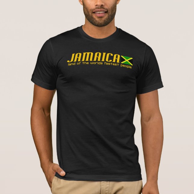 JAMAICA land of the worlds fastest people T-Shirt (Front)