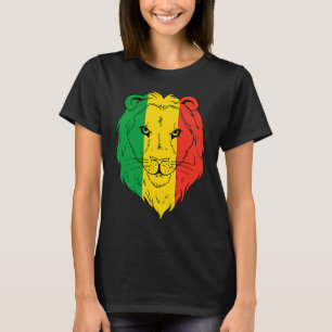 Jamaica Lion Jamaican Flag Caribbean Holiday Regga T-Shirt