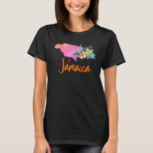Jamaica Map Matching Vacation Family Girls trip T-Shirt