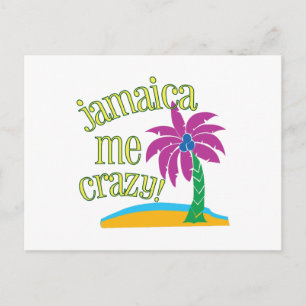 Jamaica Me Crazy Postcard